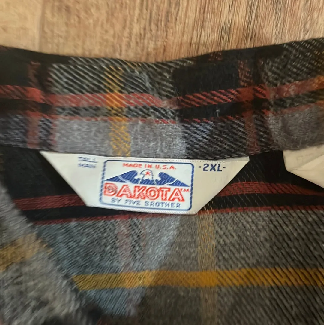80's Dakota Pearl Snap Shirts - XLarge - 27.5” x 35”
