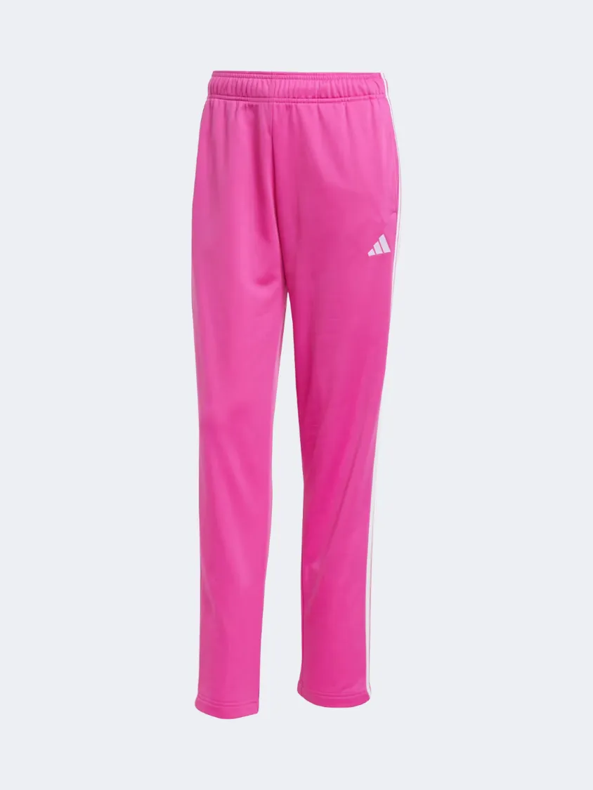 Adidas Essentials 3 Stripes Women Sportswear Tracksuit Semi Lucid Fuchsia