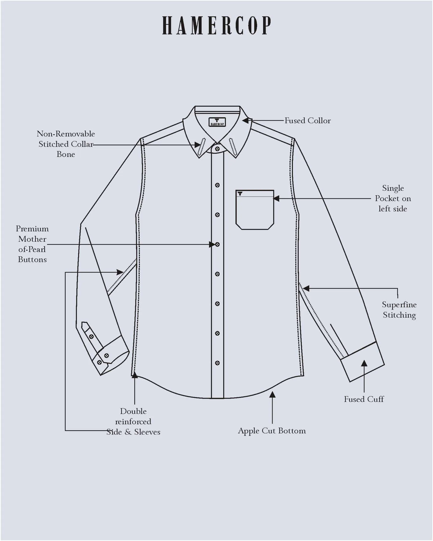 Cloud Blue Oxford Cotton Solid Formal Shirt