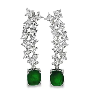 Dazzling Emerald Drop Earrings