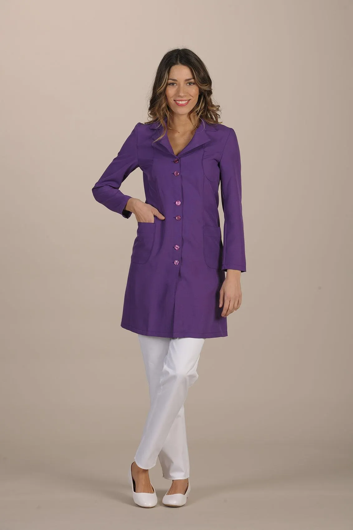 Erevan Women's Lab Coat - PET easy care - final sale clearance