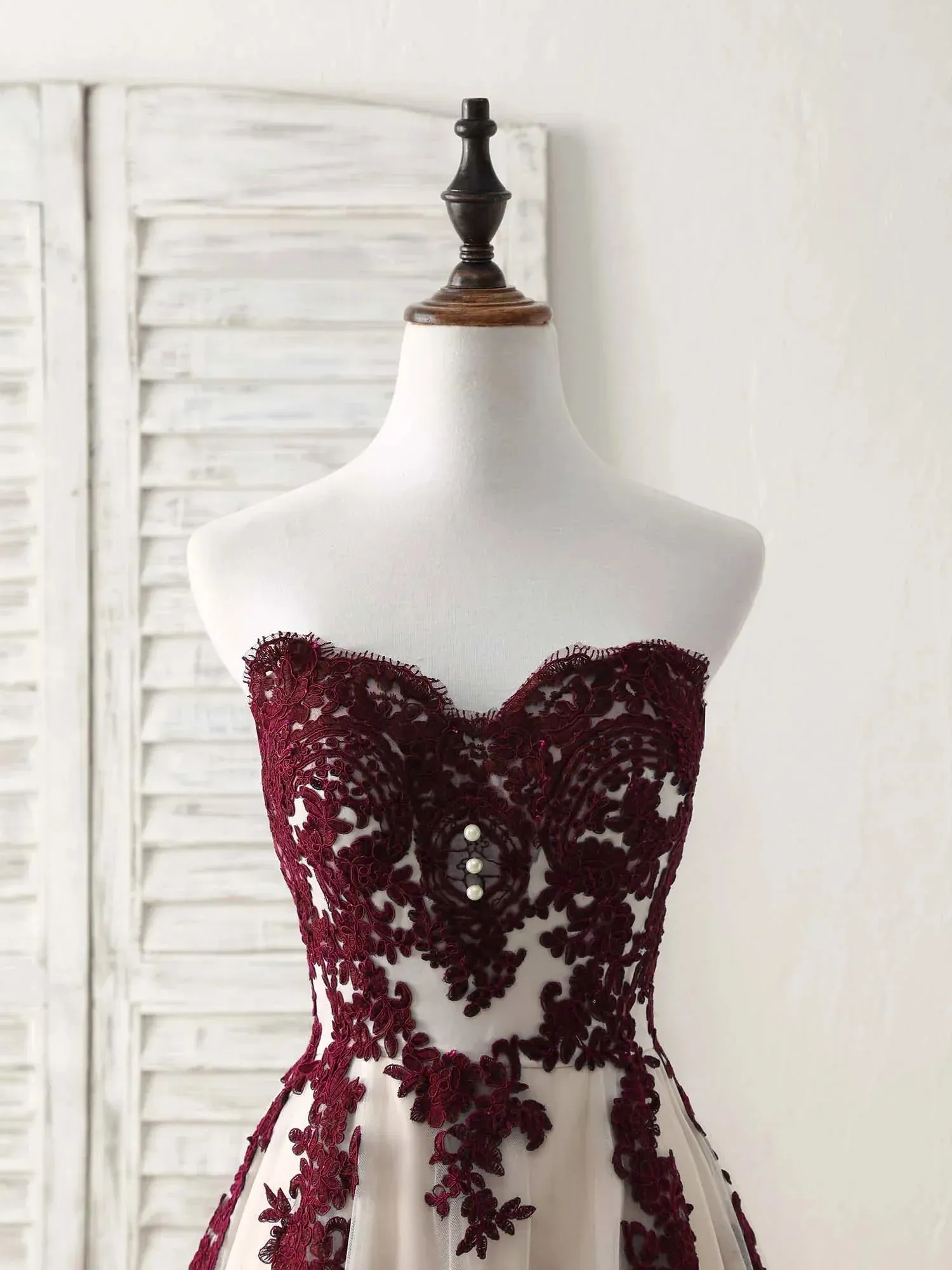Formal Women's Dresses Elegant Strapless A-Line Tulle Appliques Formal Prom Dress Prom Dress Stores
