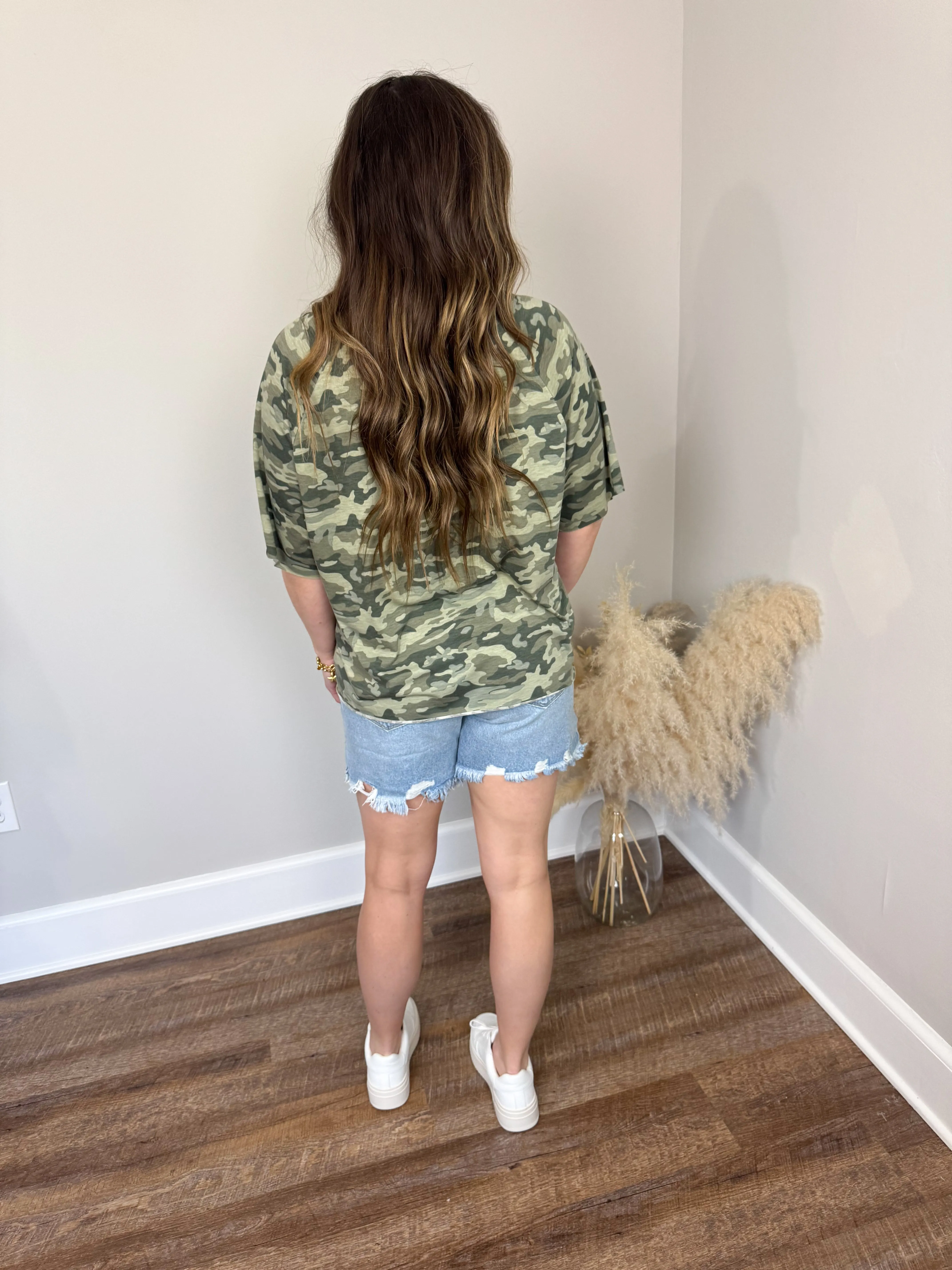 Peyton Oversized T-Shirt | Camo