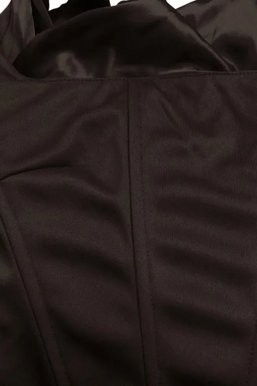 Sabrina Wrap Top and Maxi Skirt Outfit Set - Chocolate Brown