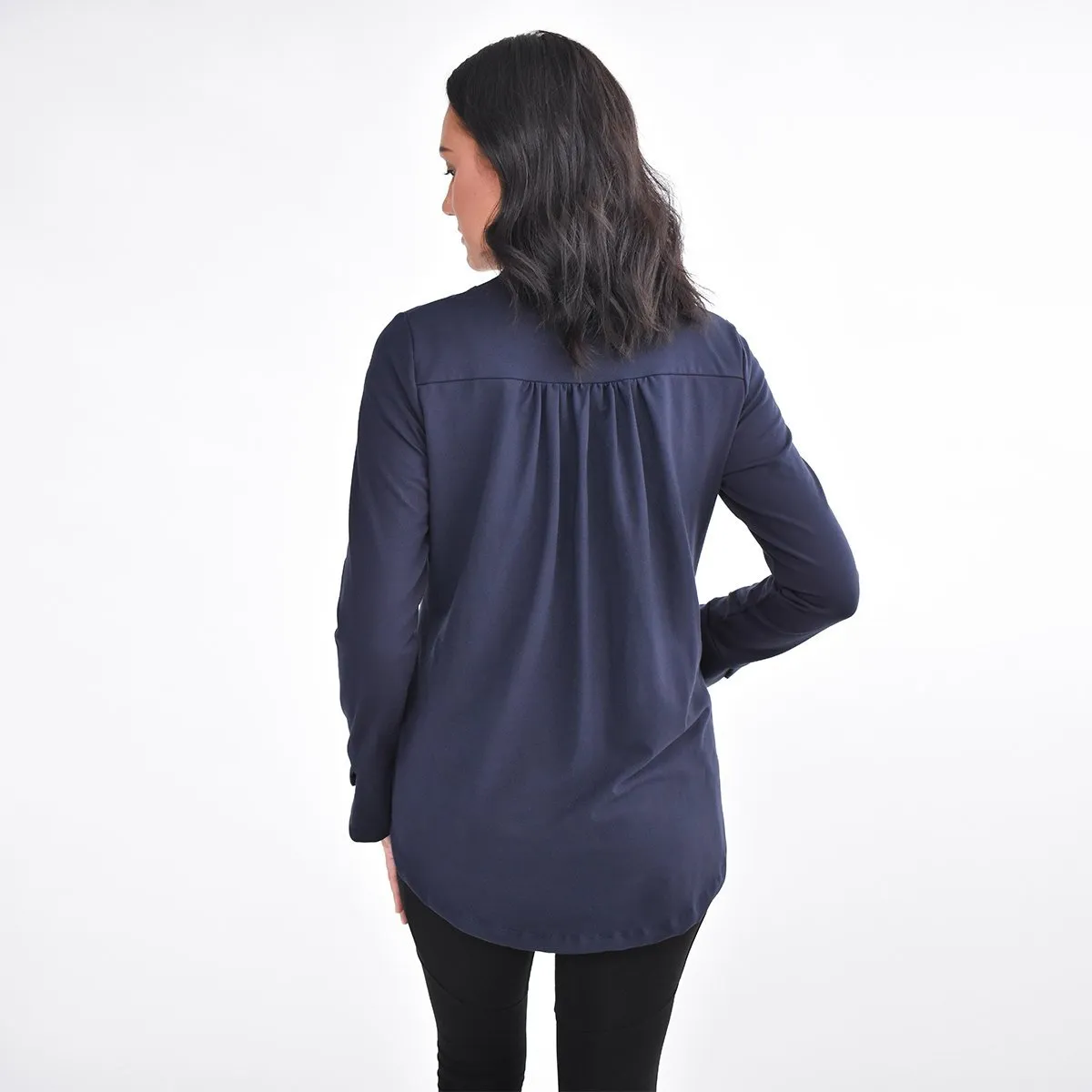 The Dressy Track Jacket in Navy Blue - Final Sale