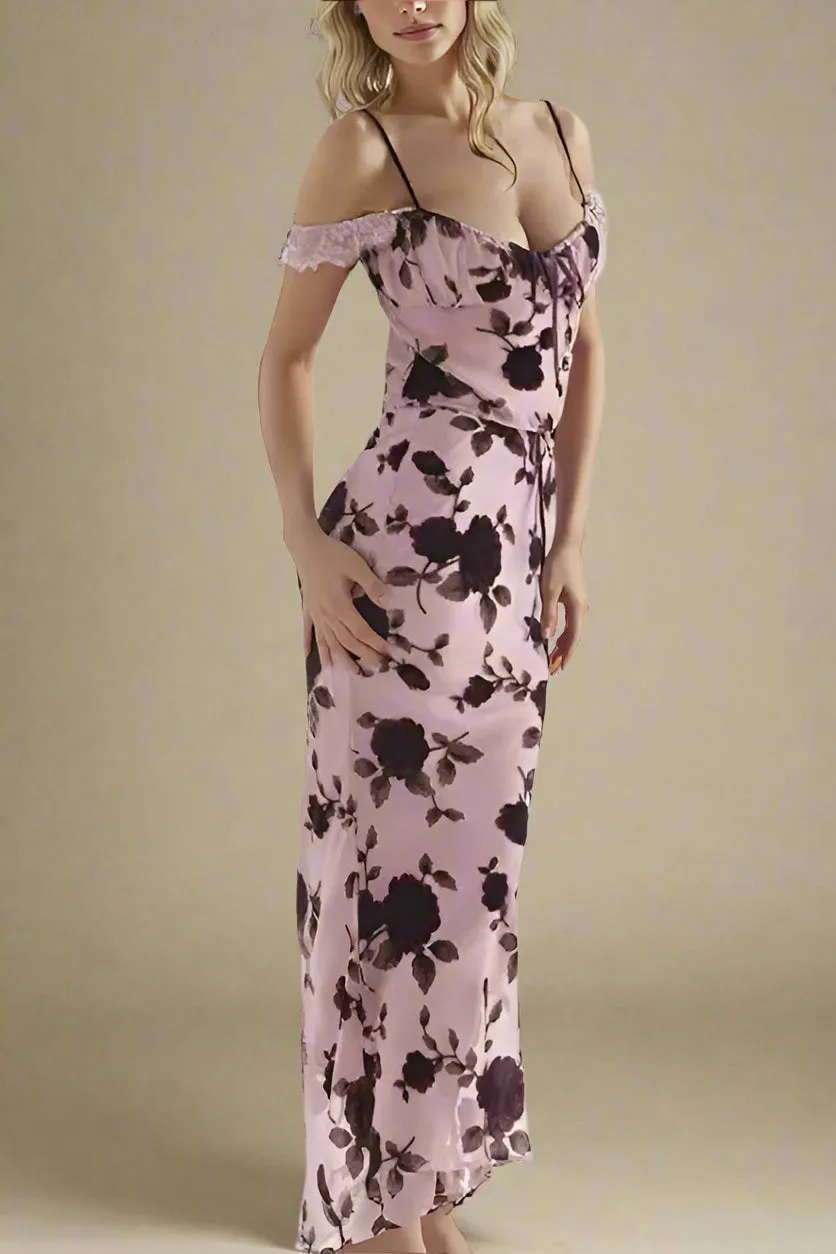 Willow Crop Top and Maxi Skirt Outfit Set - Thistle Purple
